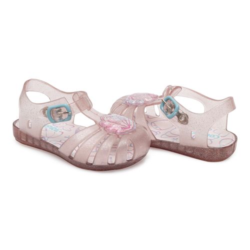 Sandália infantil charme rosa
