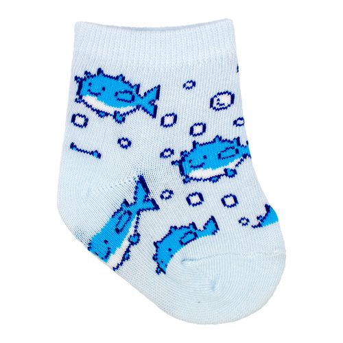 Kit meia colorida C/3 pares tag 00-15 masculino Pimpolho