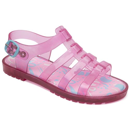 Sandália gladiadora infantil rosa