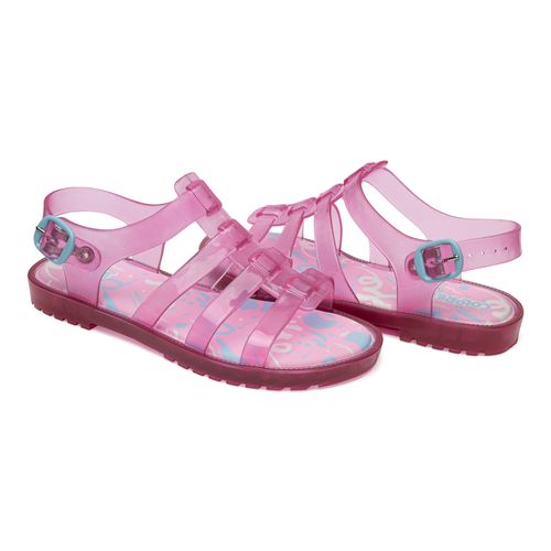 Sandália gladiadora infantil rosa