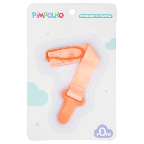 Prendedor de chupeta liso 14CM unissex Pimpolho