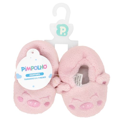 Pantufa baby 00 - 07 meses feminino Pimpolho