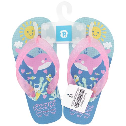 Sand praiana kids Azul/Baleia fem Pimpolho