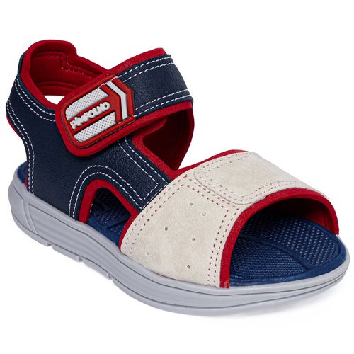 Sandália infantil mini trekker Pimpolho vermelho/marinho