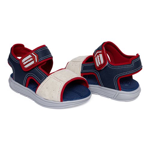 Sandália infantil mini trekker Pimpolho vermelho/marinho