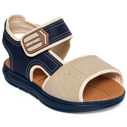 Sandália infantil mini trekker Pimpolho marinho/bege