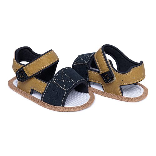 Sandália infantil mini trekker Pimpolho preto/caramelo