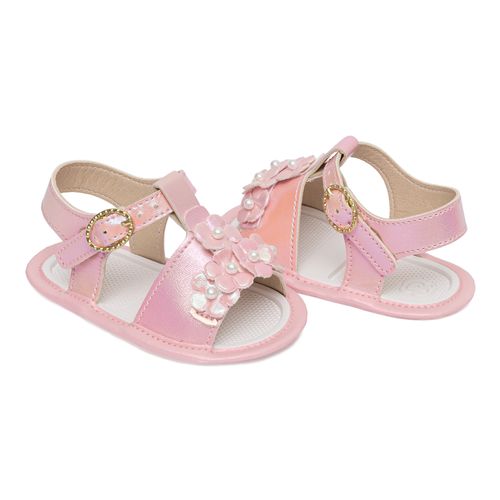 Sandália infantil flora Pimpolho rosa