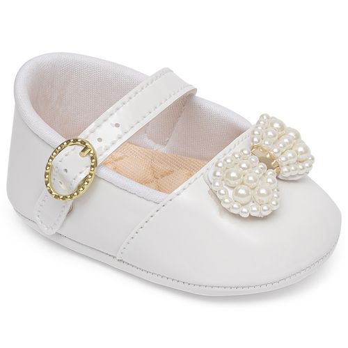sapatilha batizado infantil pimpolho branca