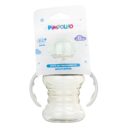 Copo C/alça e bico de silicone 120ML unissex Pimpolho