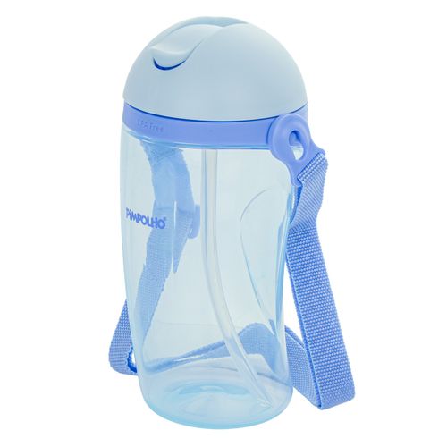Copo inclinado C/canudo e cordinha 380 ML masculino Pimpolho
