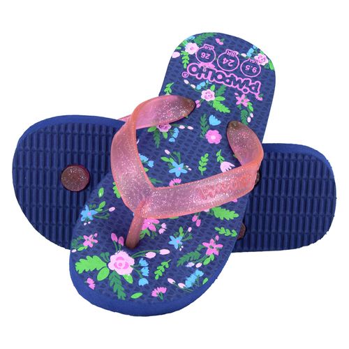 Sand praiana kids Marinho/Flores fem Pimpolho