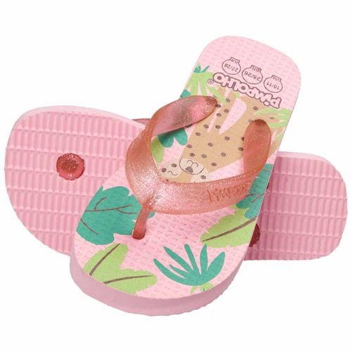 Sand praiana kids Rosa/Onça fem Pimpolho