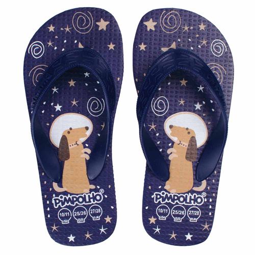 Sand praiana kids Azul/Cachorro masc Pimpolho
