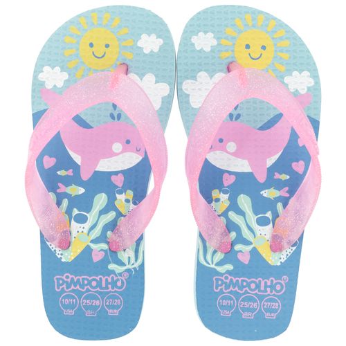 Sand praiana kids Azul/Baleia fem Pimpolho