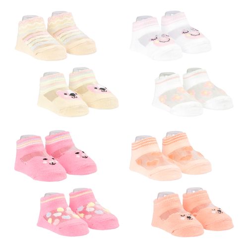 Kit meia transparente C/2 prs RN feminino Pimpolho