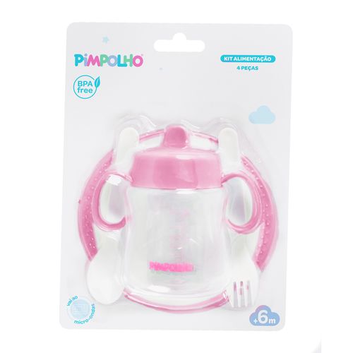 Kit de alimentação com 4 peças feminino Pimpolho