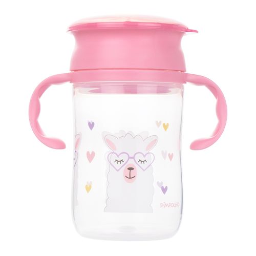 Copo de treinamento 360 com alça 330ML feminino Pimpolho