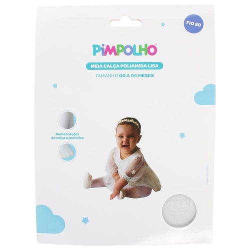 Meia calça poliamida fio 20 00-04 Meses feminino Pimpolho