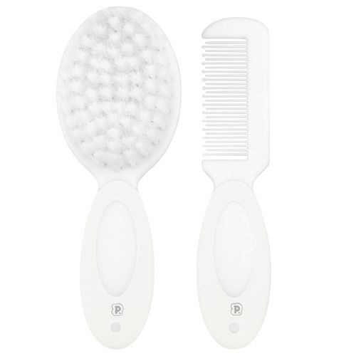 Kit escova e pente para bebê unissex Pimpolho