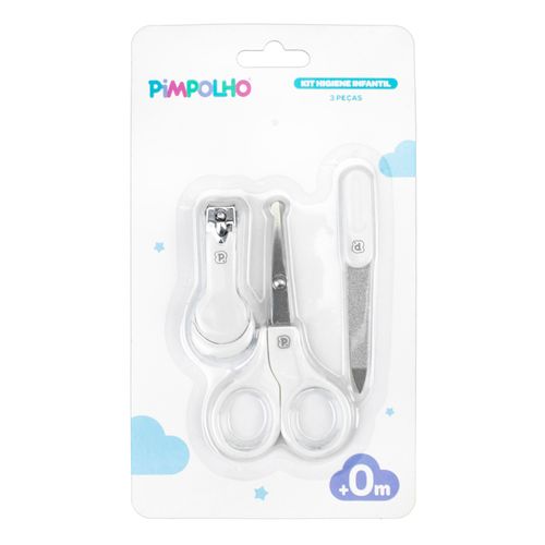 Kit higiene para bebê 3 peças unissex Pimpolho