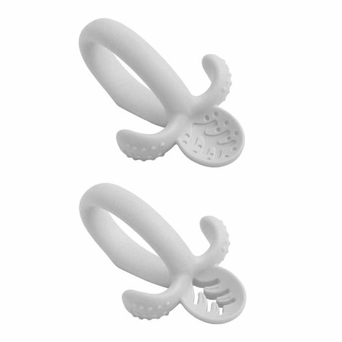 Colher de treinamento de silicone soft cinza unissex Pimpolho