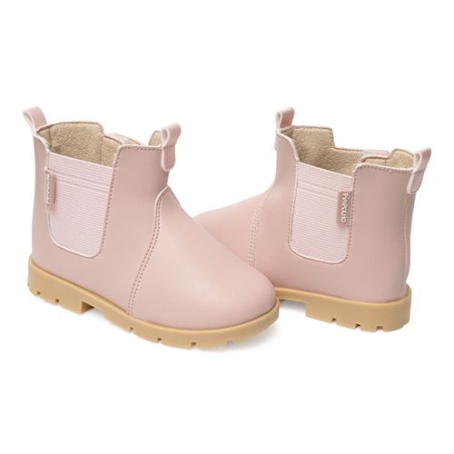 Bota chelsea infantil Pimpolho rosa