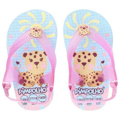Sand praiana baby azul/onça fem Pimpolho