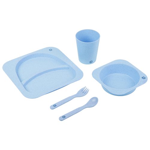 Kit de alimentação com 5 peças fibra de trigo masculino Pimpolho