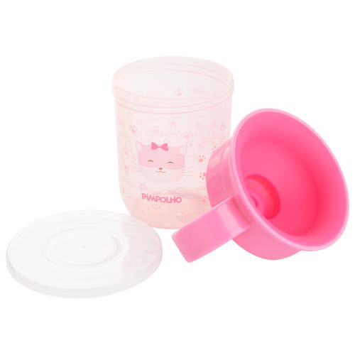 Copo de treinamento 360 C/alça e tampa 240ML feminino Pimpolho