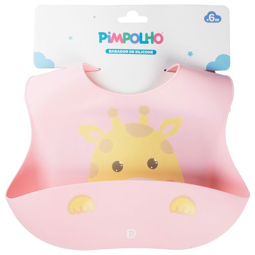 Babador de silicone ajustável feminino Pimpolho