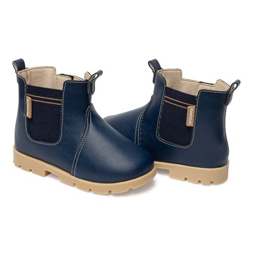Bota chelsea infantil Pimpolho marinho