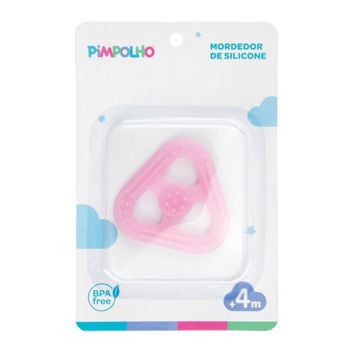 Mordedor de silicone triângulo feminino Pimpolho