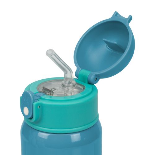 Garrafa térmica inox 400ML com canudo masculino Pimpolho