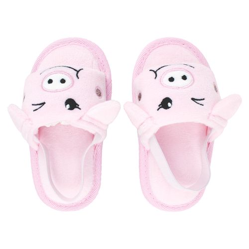 Pantufa slipper kids rosa porquinha feminina Pimpolho