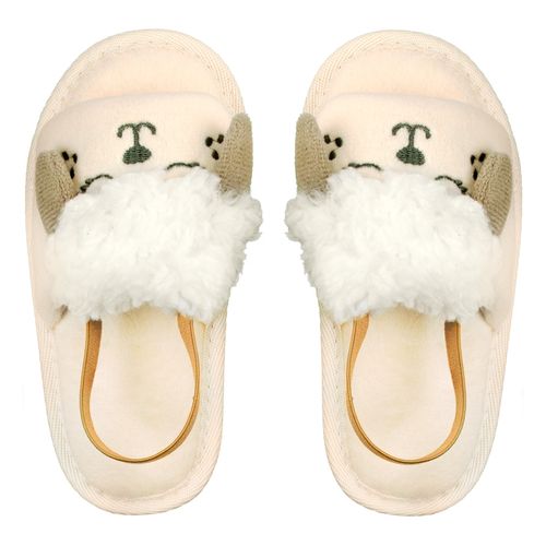 Pantufa slipper kids bege ovelha feminina Pimpolho