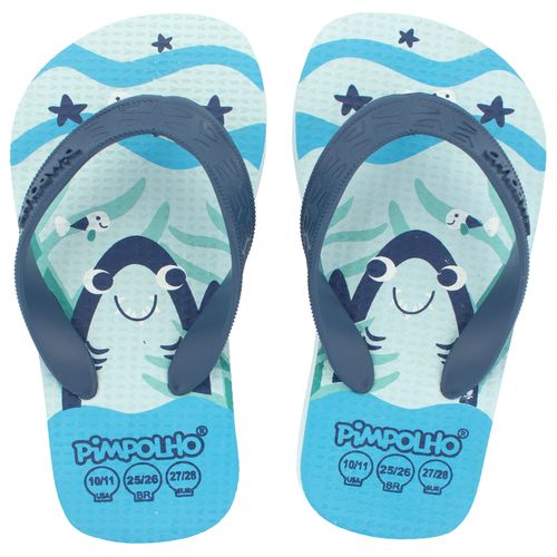 Sand praiana kids Azul/Tubarão masc Pimpolho