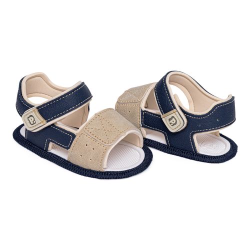 Sandália infantil mini trekker Pimpolho marinho/bege