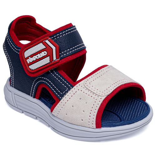 Sandália infantil mini trekker Pimpolho vermelho/marinho