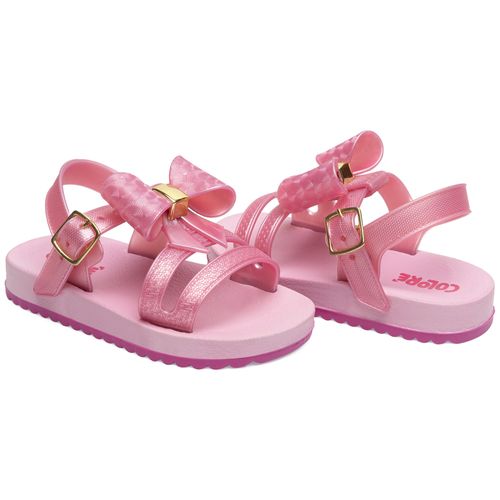 Sandália infantil boneca pink
