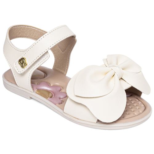 Sandália infantil boneca Pimpolho off white