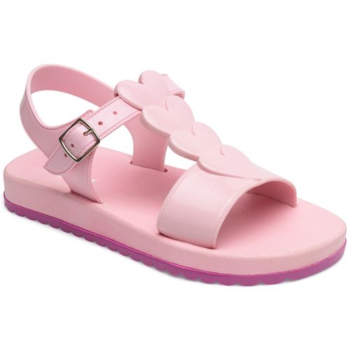 Sandália infantil colore rosa