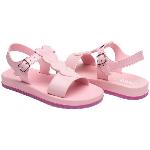 Sandália infantil colore rosa