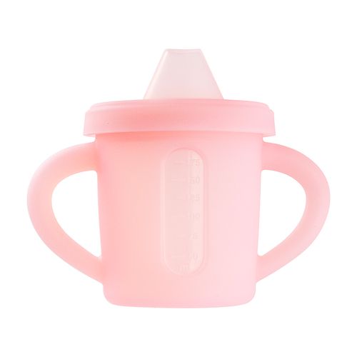 Copo de treinamento de silicone com bico e visor 175ml fem Pimpolho