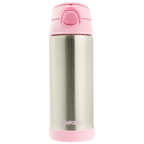 Garrafa térmica inox aço escovado 400ML feminino Pimpolho