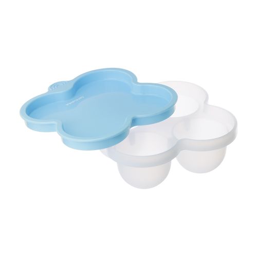 Porta papinha de silicone com tampa para congelar 240ml masc Pimpolho