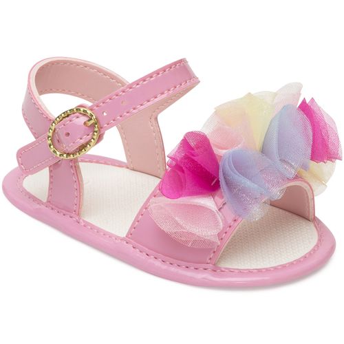 Sandália infantil festa Pimpolho rosa