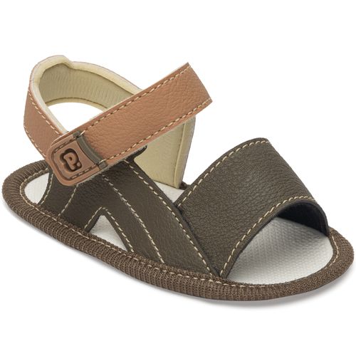 Sandália infantil mini trekker Pimpolho caramelo/verde