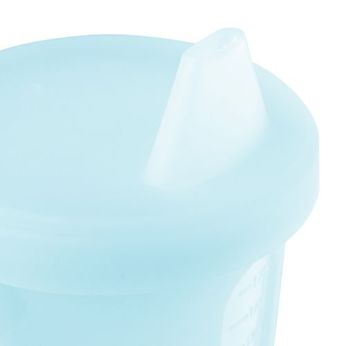 Copo de treinamento de silicone com bico e visor 175ml masc Pimpolho