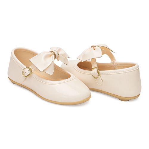 Sapatilha filó infantil Pimpolho off white